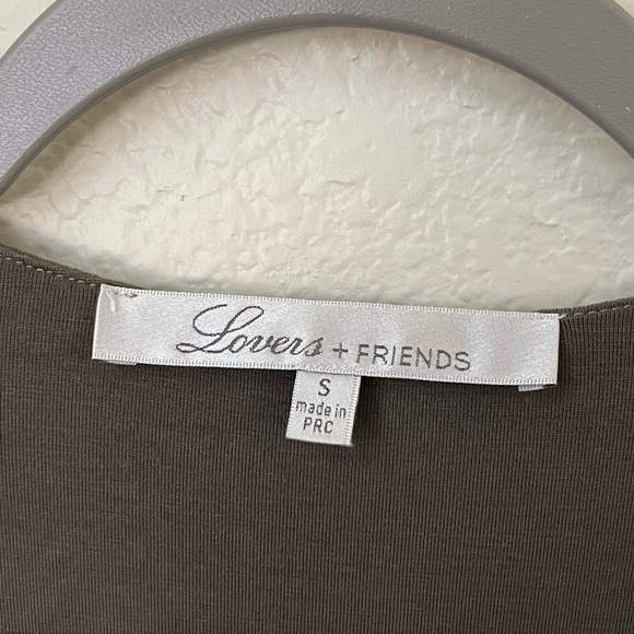 LOVERS + FRIENDS | Union Long Sleeve Lace Up Dress in Moss Green | Size Small - Picture 5 of 9